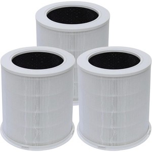 Nispira AP401 AP402 AP403 3-in-1 True HEPA Activated Carbon Filter Replacement for Dayette JOWSET Air Purifier, 3 Packs - 1 of 4