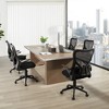 VECELO Mid-Back Swivel Ergonomic Office Chair with Adjustable Arms Mesh Lumbar Support - 4 of 4
