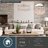 VAXCEL Elsa 5 Light Gold Brass Modern Coastal Glam Linear Chandelier Island Pendant Fixture with Capiz Shell - 2 of 4