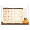 Academic Year Recycled Desk Pad Calendar, Illustrated Seasons Artwork, 22 x 17, Black Binding, 12-Month (July-June):2024-2025 - 3 of 4