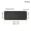 Unique Bargains Stainless Steel DIY Laser Printing Office Engraving Blank Tags 15 Pcs - 2 of 4