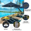 Above Octagon Height 2 Series Classic Smart Outdoor Patio Market Umbrella with Remote Control - 3 of 4