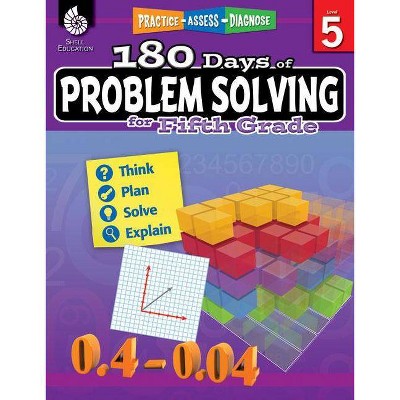 180 Days of Problem Solving for Fifth Grade - (180 Days of Practice) by  Stacy Monsman (Paperback)