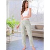Womens Plaid Pajama Bottoms Elastic Waist with Pockets Long Sleepwear Lounge Pants - 3 of 4