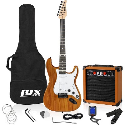 Lyxpro 39" Stratocaster Electric Guitar Beginner Kit - Mahogany : Target