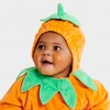 Infant and Toddler Pumpkin Halloween Costume Pullover - Hyde and EEK! Boutique™ Orange - 3 of 3