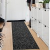 Modern Textured Solid Hallway Runner Rug, Washable Non-Slip with Rubber Backing for Kitchen, Laundry, Entryway - 2 of 4