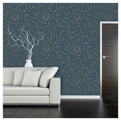 Celestial Peel &#38; Stick Wallpaper Navy/Gold - Opalhouse&#8482;_2