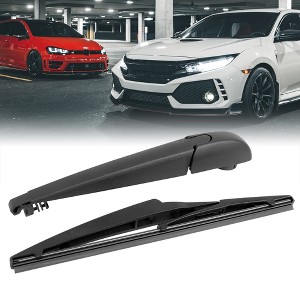 Unique Bargains Toyota Rav4 13-19 Plastic Rubber Windshield Wipers 10" Black - 1 of 4