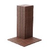 44 Pack Plastic Interlocking Deck Tiles, 12"x12" Waterproof Outdoor Floor All Weather Use for Poolside Balcony Backyard, Brown - 4 of 4