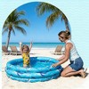 Jasonwell 48"X12" Inflatable Kiddie Pool for Toddlers, Round Blow-up Pool with Cushioned Floor & Ball Pit Toys for Ages 2-5, Blue - 2 of 4
