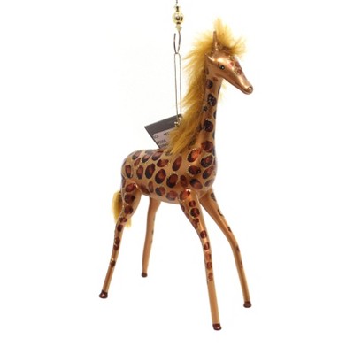 Italian Ornaments 8.0" Giraffe With Mane Ornament Safari Italian Zoo  -  Tree Ornaments