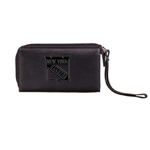 Evergreen NHL New York Rangers Black Leather Women's Wristlet Wallet Officially Licensed with Gift Box - 1 of 1