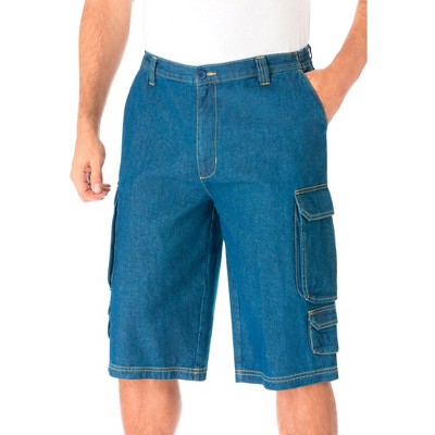KingSize Men's Big & Tall 14" Side Elastic Cargo Shorts