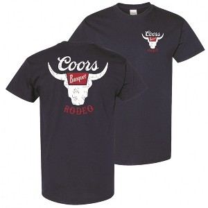 Mens Coors Banquet Rodeo Navy Blue Colorway T-Shirt - 1 of 4