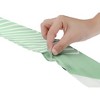 INSPIRE CHIC Women's Striped Print Skinny Long Satin Silky Ribbon Neck Scarves 1Pc - 4 of 4