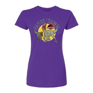 Women's - Jurassic World - Raptor Trainer Fitted Graphic T-Shirt - 1 of 2