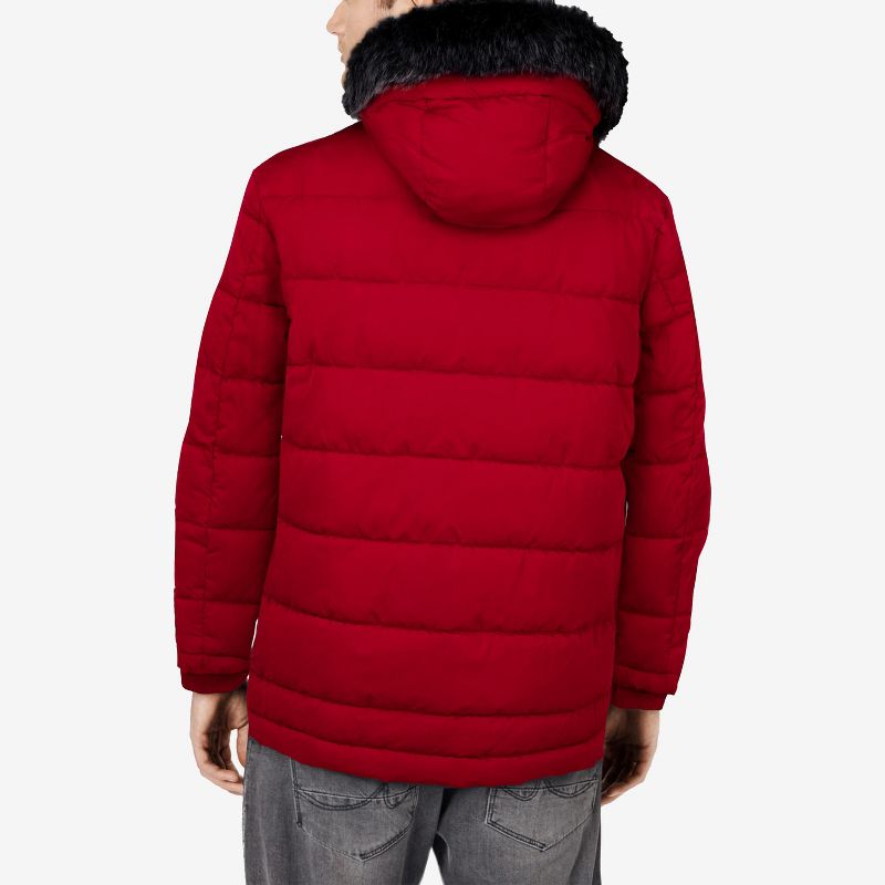 X RAY Men's Hooded Puffer Jacket Winter Parka Jacket Warm Ski Coat, 2 of 8