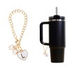 Unique Bargains Heart Bow Water Cup Pendant 1 Pc - 3 of 4