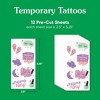 Big Dot of Happiness Pajama Slumber Party Temporary Tattoos for Kids, Spa Birthday Party Favors, Girls Night Decorations, Sleepover Accessory, PJ - 4 of 4
