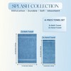 Splash Ultra-Soft Zero Twist 100% Ring Spun Cotton Mix Towel Set  - Reversible, 550 GSM, Breathable, Lightweight, Highly Absorbent Towels for Bathroom - 2 of 4