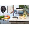 Nat & Jules Marbled Black 6 x 4 Glossy Ceramic Oval Countertop Spoon Rest - 2 of 4