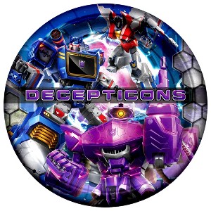 Treasures Gifted Transformers Party Supplies - Decepticons Dinner Plates - 8 Pack - 1 of 1