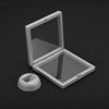 Unique Bargains Transparent PE Material Modern Elegant Floating Frame Display Holder Stand 4 Pcs - 4 of 4