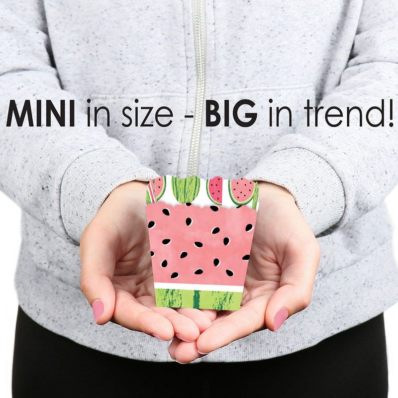Big Dot of Happiness Sweet Watermelon - Party Mini Favor Boxes - Fruit Party Treat Candy Boxes - Set of 12, 5 of 6