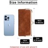 FATMOON Vintage Women’s Bifold Wallet Clutch with Kiss-Lock & Zip Coin Pocket - Slim PU Leather Purse for Daily Use - 3 of 4