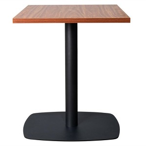 Leisuremod Vail 24-Inch Square Dining Table with MDF Top and Square Steel Base for Kitchen, Dining, and Pub - 1 of 4