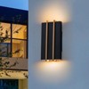 LLHZSY 10 4/5" Modern Rectangular Outdoor LED Wall Light,3CCT Exterior Sconce for Front Door, Porch, Patio£¨3000K/4000K/5000K£© - 2 of 4