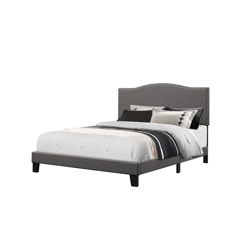 Kiley Upholstered Bed In One Stone Fabric - Hillsdale Furniture, 5 of 9