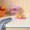 6pc (set of 3) 2c Round Glass Food Storage Container Set - Room Essentials™ - 2 of 3