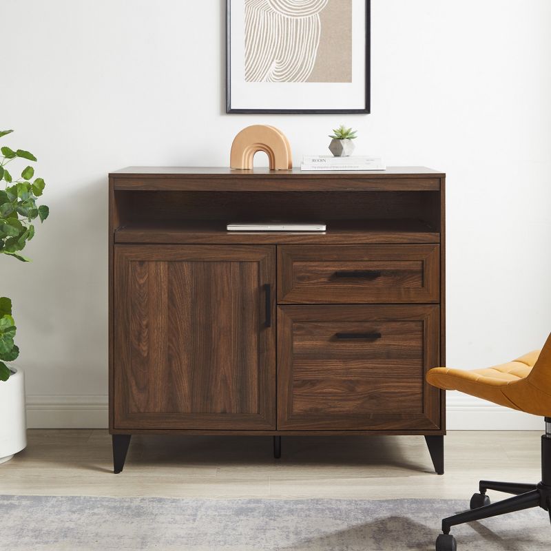 Transitional Pull Out Secretary Desk - Saracina Home, 3 of 11