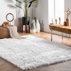 Rodolfo Faux Sheepskin Shag Area Rug White - nuLOOM - image 2 of 4