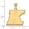 Black Bow Jewelry 14k Yellow Gold Kent State Golden Flashes NCAA Large Pendant - 2 of 3
