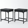 FURNIinspire Dining Chairs, Modern Dining Chairs with Cushion Seat, Living Room Side Chairs for Kitchen, Dining Room, 2PCS, Black, 15.74"*15.74"*18.7" - 4 of 4