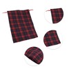 Unique Bargains Plaid Drawstring Bag 1 Pc - 3 of 4