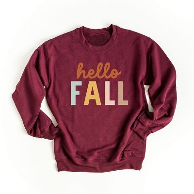 Simply Sage Market Women's Graphic Sweatshirt Hello Fall Colorful