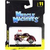 1941 Willys Coupe Gasser "Competition Cams" Red Metallic and White 1/64 Diecast Model Car by Muscle Machines - image 2 of 3