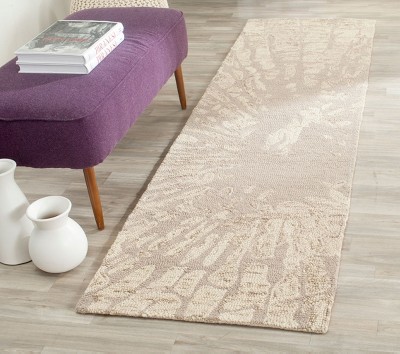 Hand-Tufted Elegance Wool Runner Rug in Winter Taupe - 2'3" x 8'