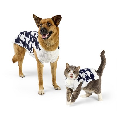 Houndstooth dog sweater best sale