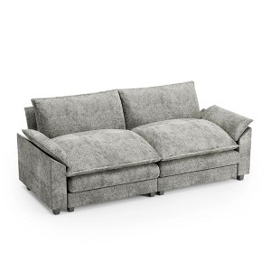 LACOO 84 in.Pillow-Styled Velvet Loveseat - 1 of 4