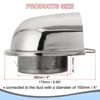 Unique Bargains Exterior Wall Grille Louvered Stainless Steel Outdoor Exhaust Air Vent Cover - 2 of 4