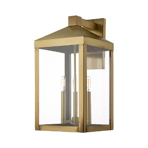 Livex Lighting Nyack 3 - Light Wall Light in  Antique Brass - 1 of 3