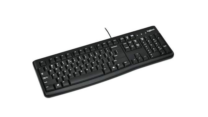 Logitech K120 Ergonomic Desktop USB Keyboard - Black (920-002478), 2 of 10, play video