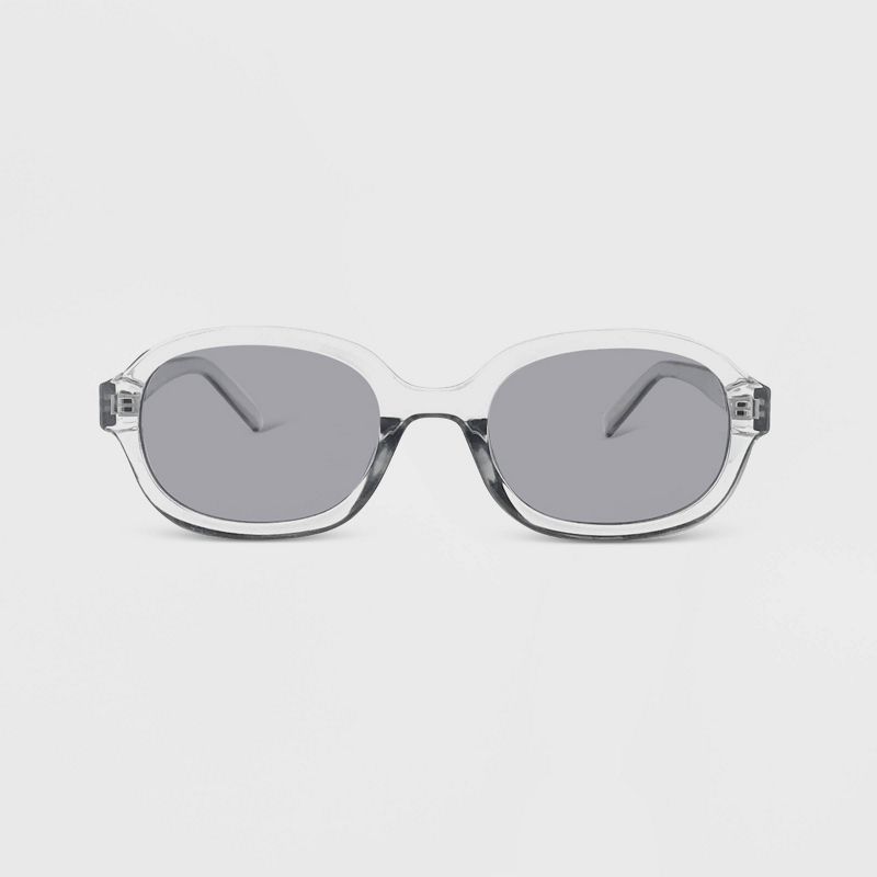 Women&#39;s Plastic Oval Sunglasses - Wild Fable&#8482; Gray, 1 of 3