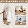 71"x30" Full Body Mirrors, Flannel Floor Mirrors with Stand, Irregular Wavy Mirror Hanging or Leaning Against Wall - 4 of 4
