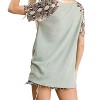 Women's Snakeskin Short Sleeve Bottom Twist Top - VIAMOR - 4 of 4